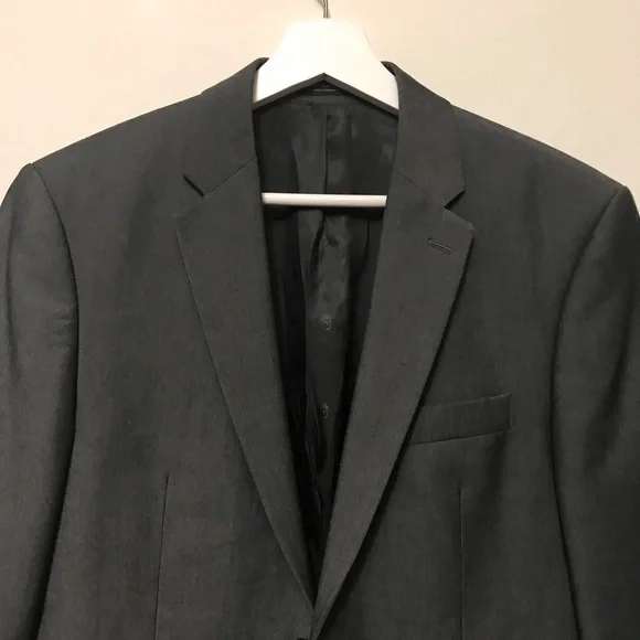 John Varvatos Gray 2 Button Blazer 38S